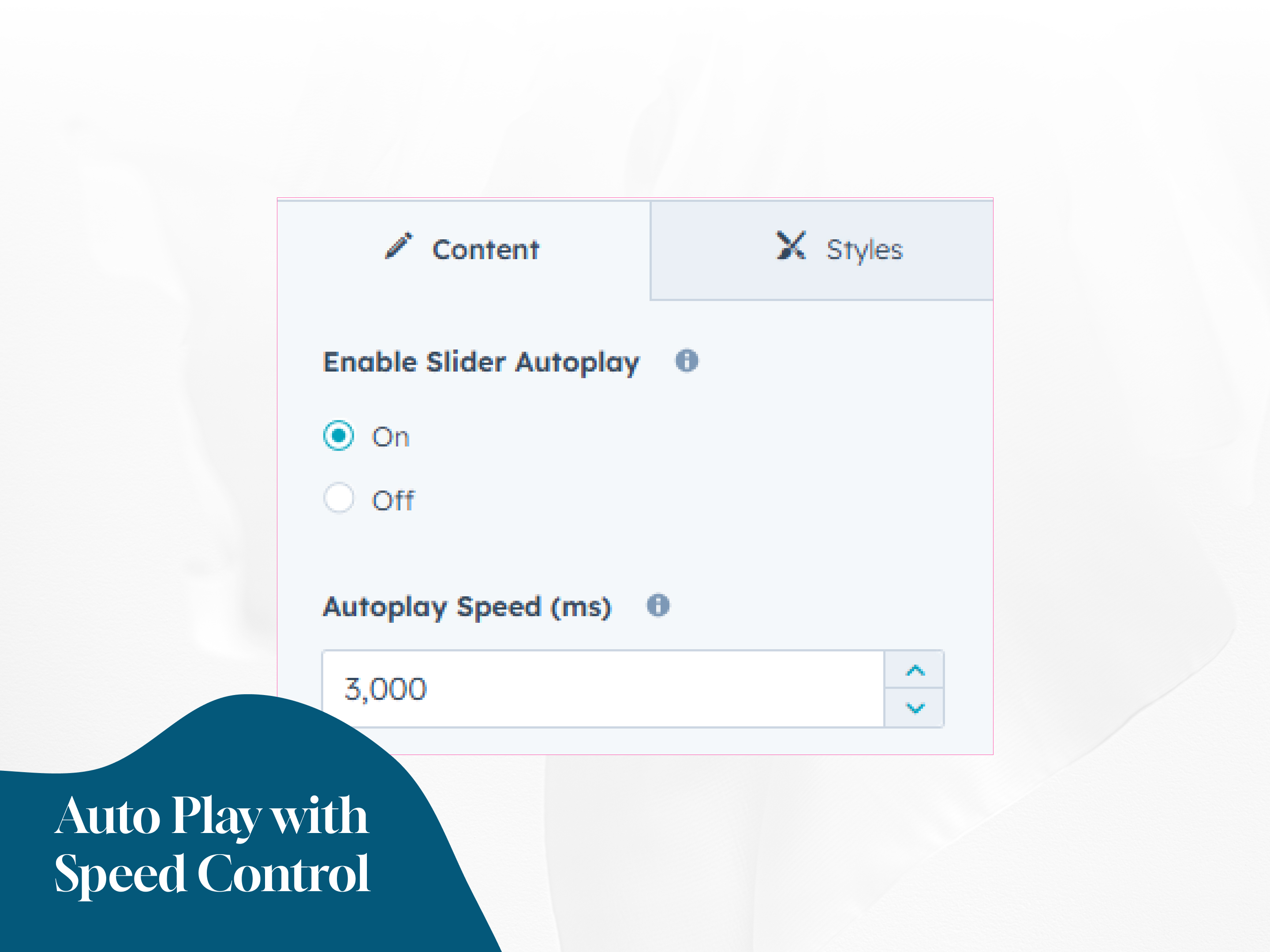 Autoplay with Speed Control