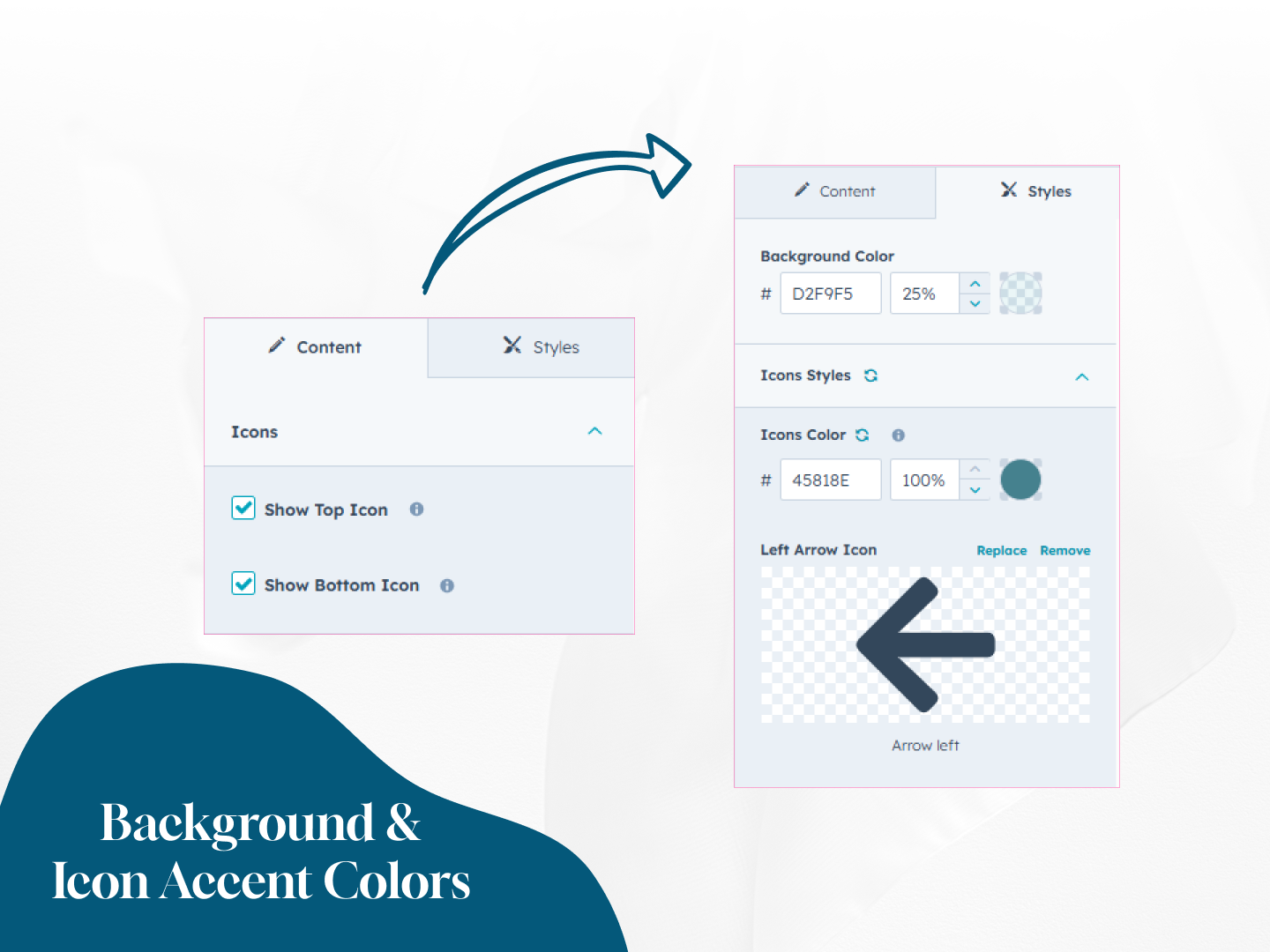 Background & Icon Accent Colors