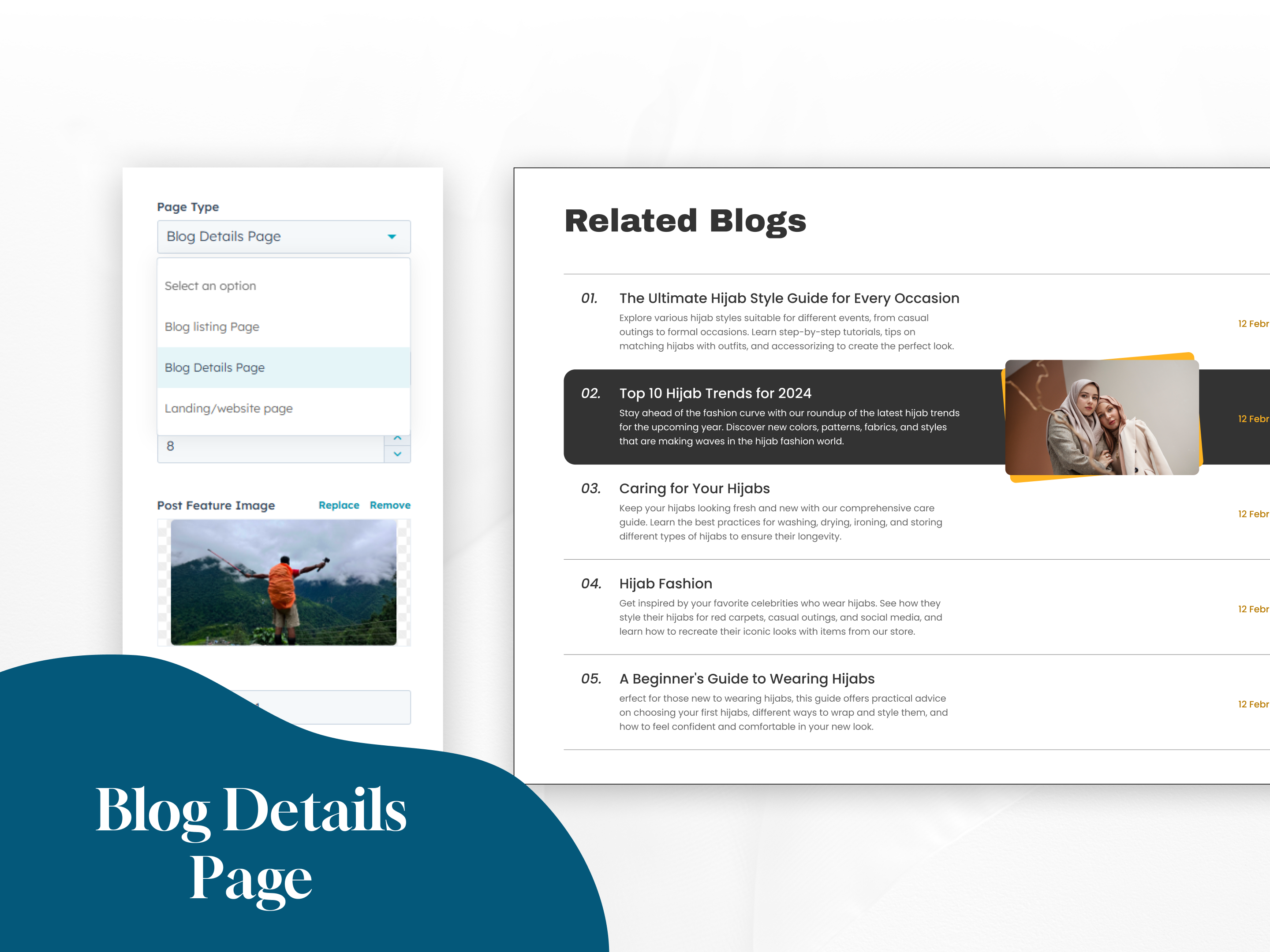 Blog Details Page Showcase