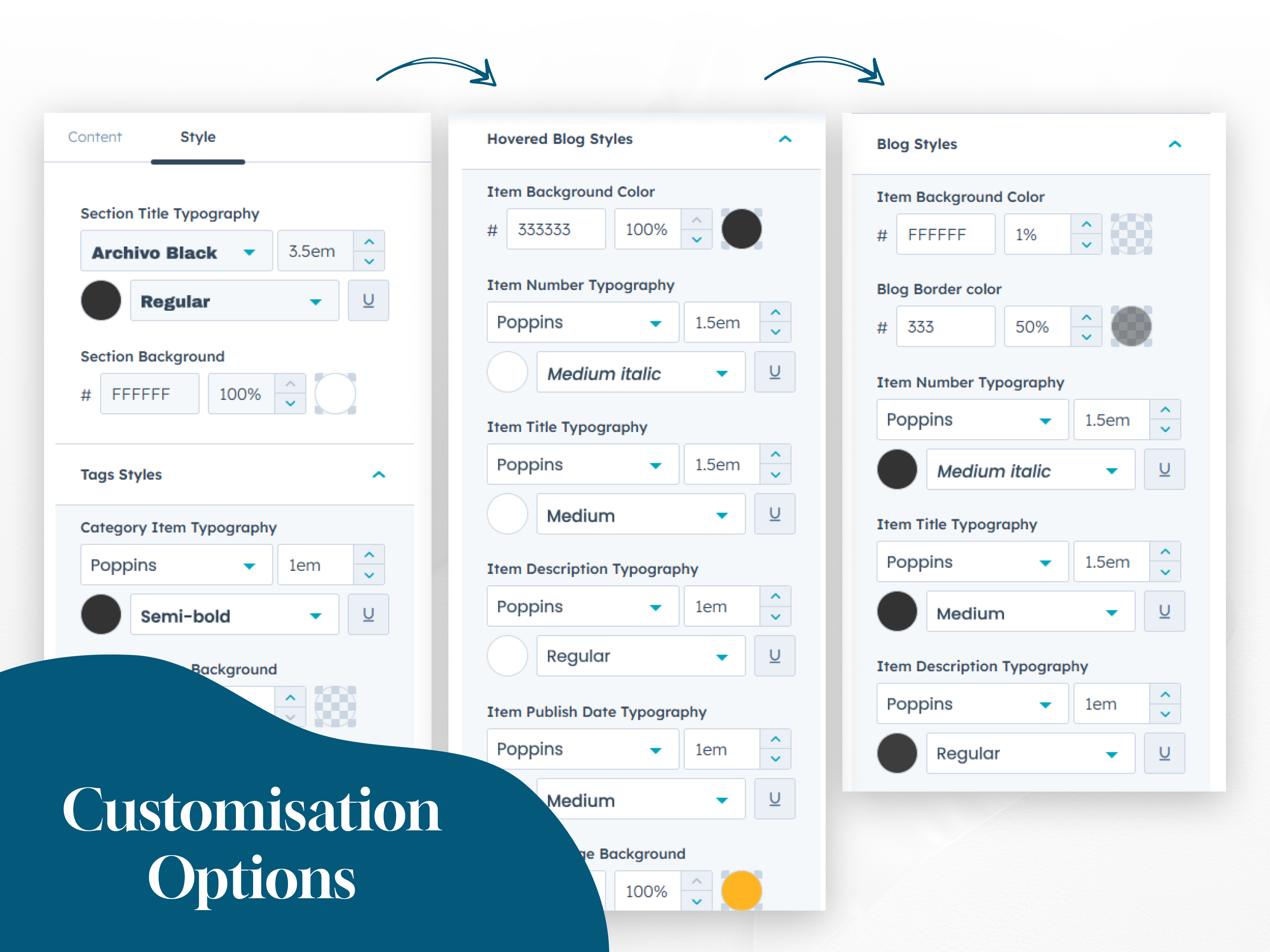Customization Options