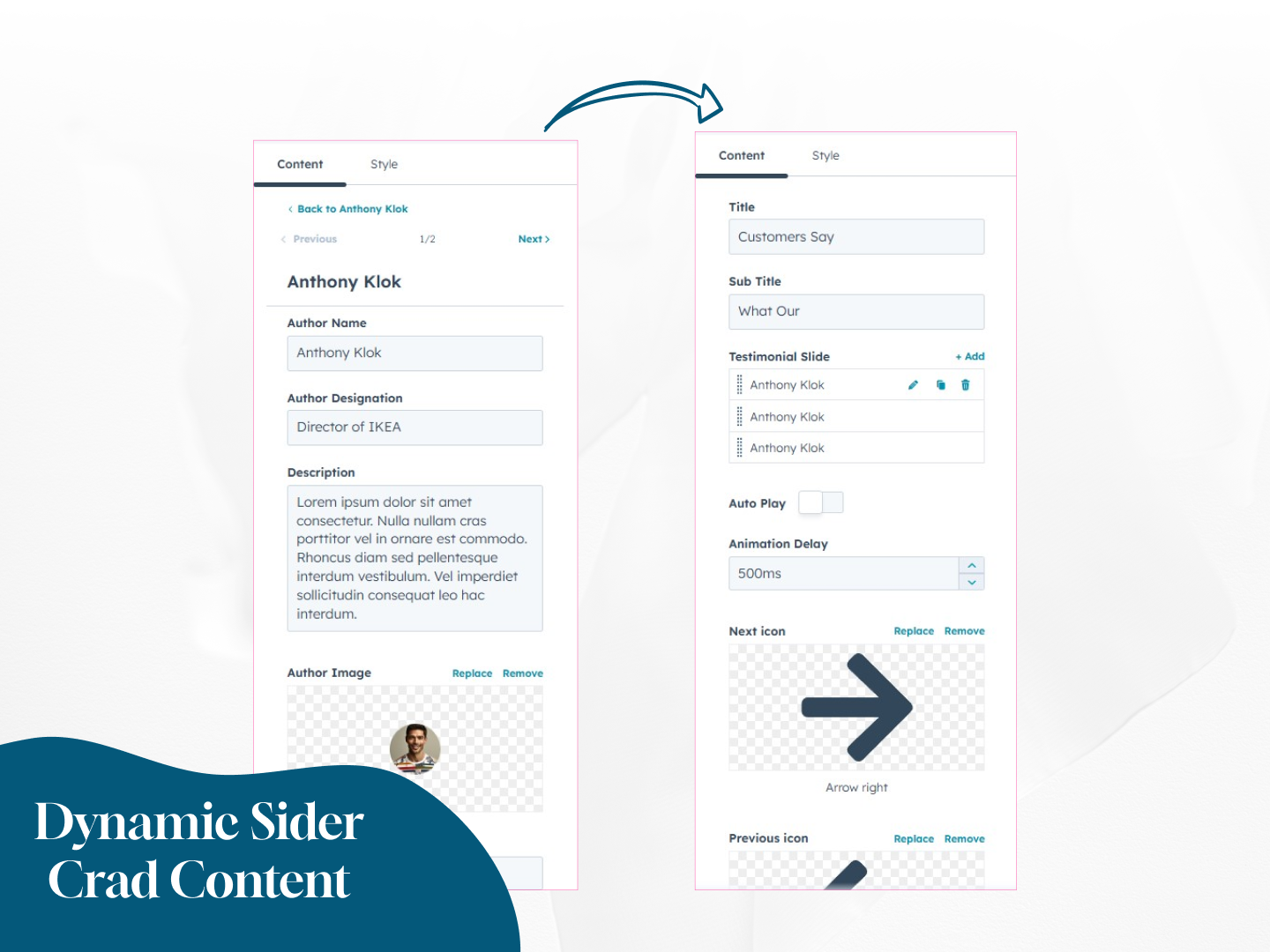 Fully Customize Dynamic Content