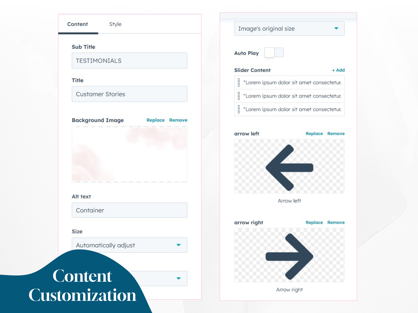 Content Customization