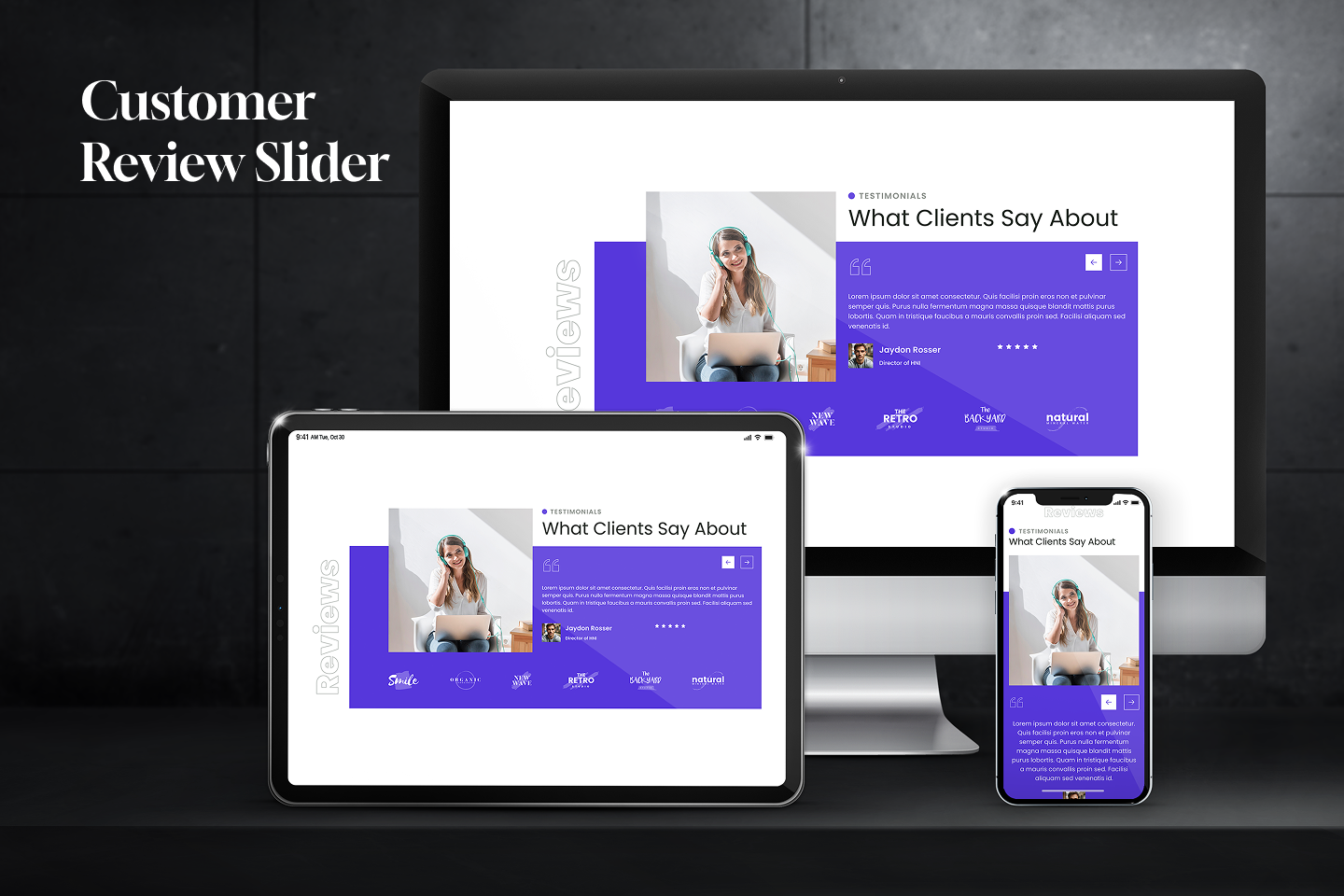 Customer Review Slider-Overview
