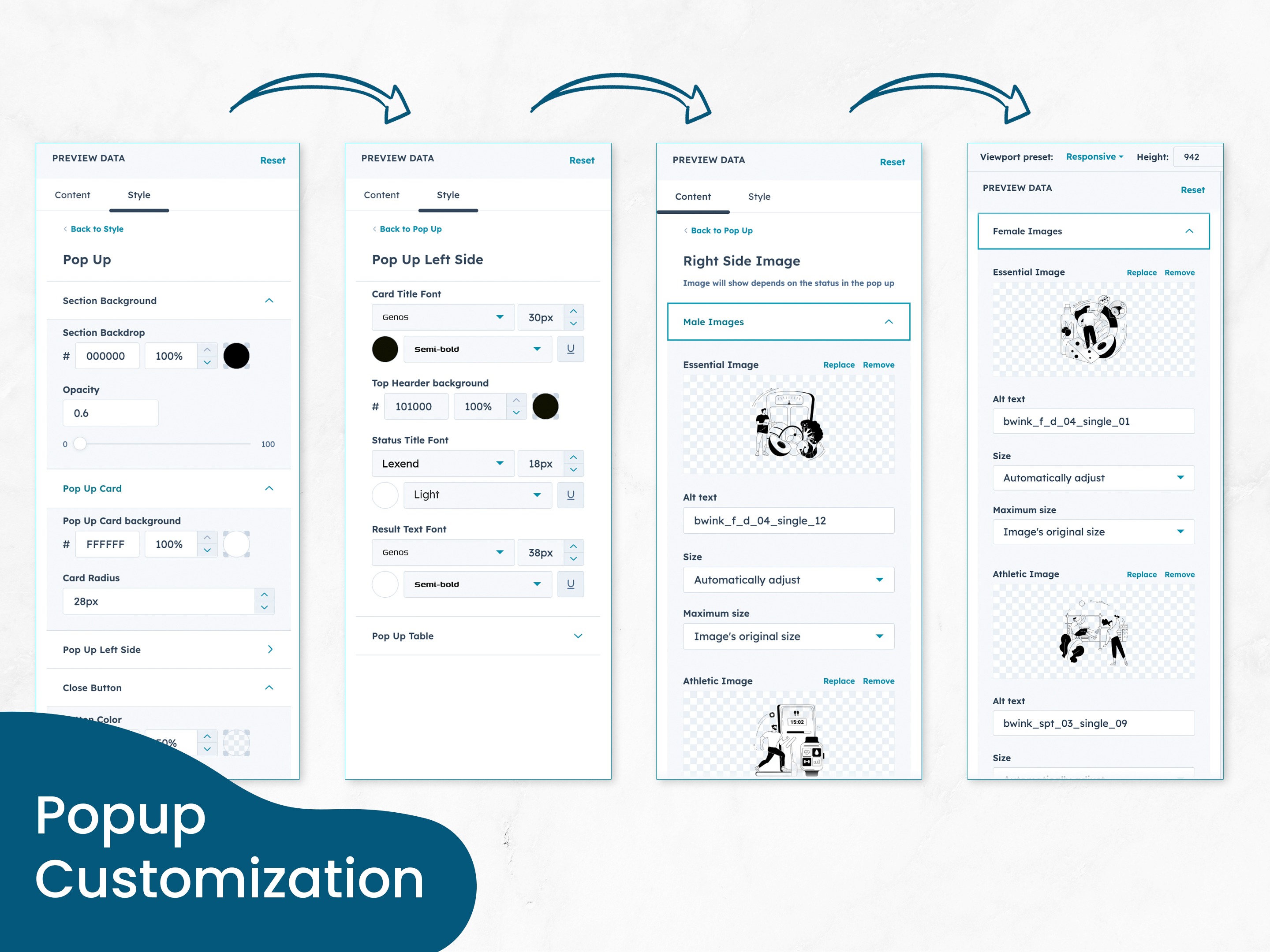 Popup Customization