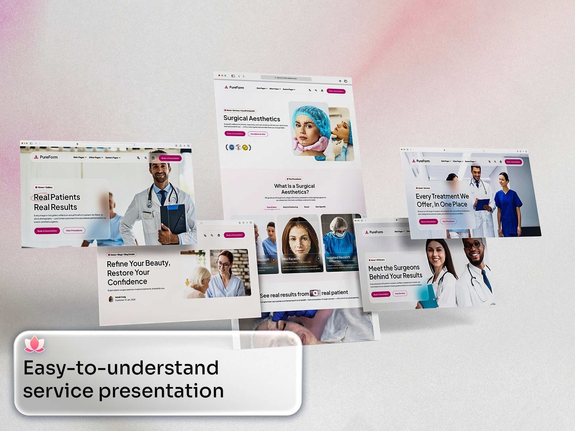 Clear & Engaging Service Presentation